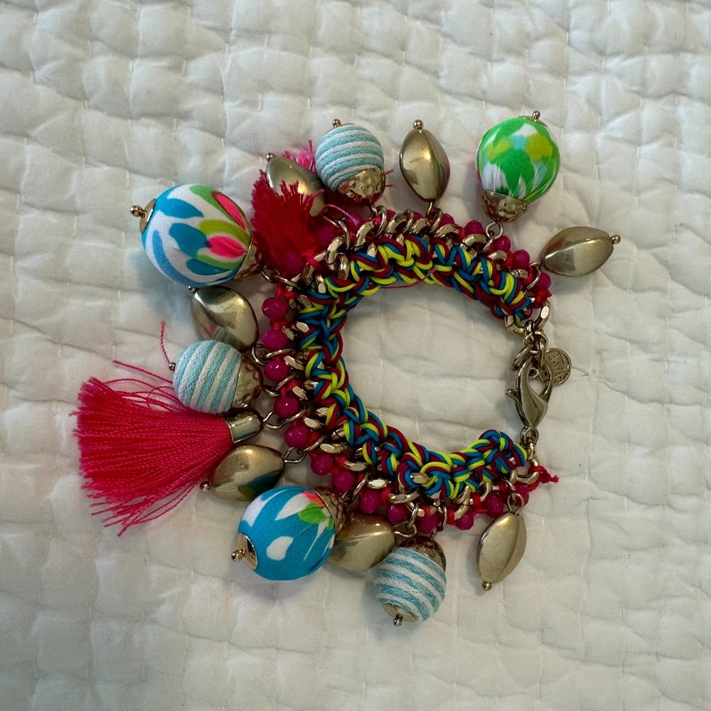 Lilly Pulitzer Bead and Tassel Bracelet